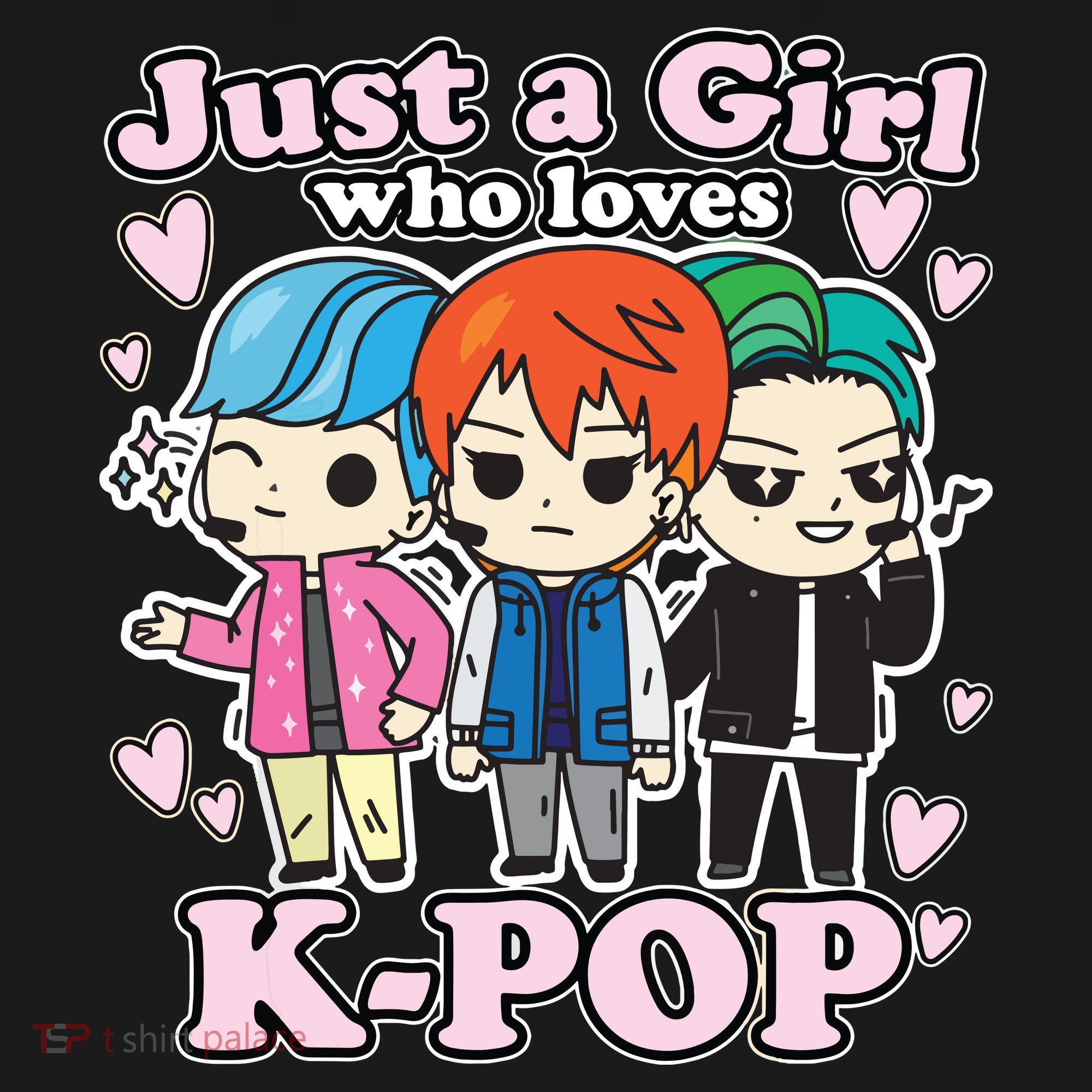 KPop Just A Girl Who Loves KPop Korean Pop Band Toddler Hoodie