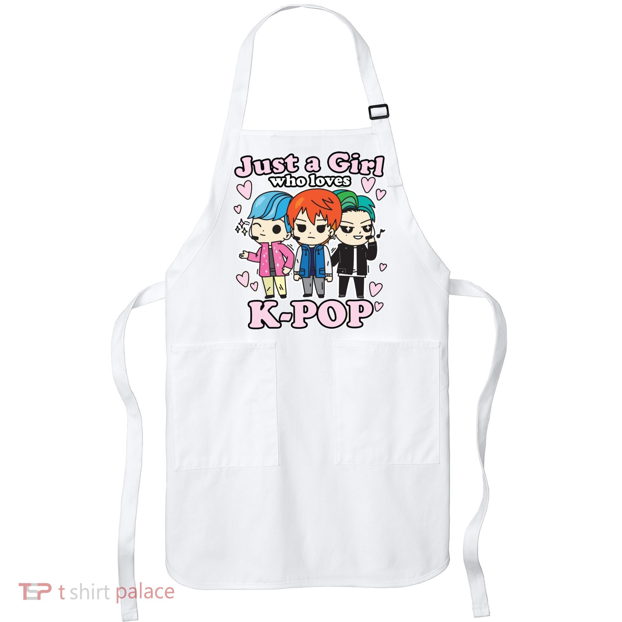 KPop Just A Girl Who Loves KPop Korean Pop Band Apron
