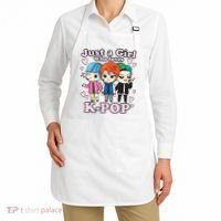 KPop Just A Girl Who Loves KPop Korean Pop Band Apron thumb 2