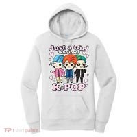 KPop Just A Girl Who Loves KPop Korean Pop Band Women's Hoodie thumb 0