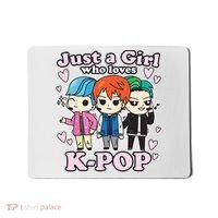 KPop Just A Girl Who Loves KPop Korean Pop Band Mousepad thumb 0