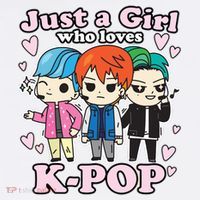 KPop Just A Girl Who Loves KPop Korean Pop Band Mousepad thumb 1