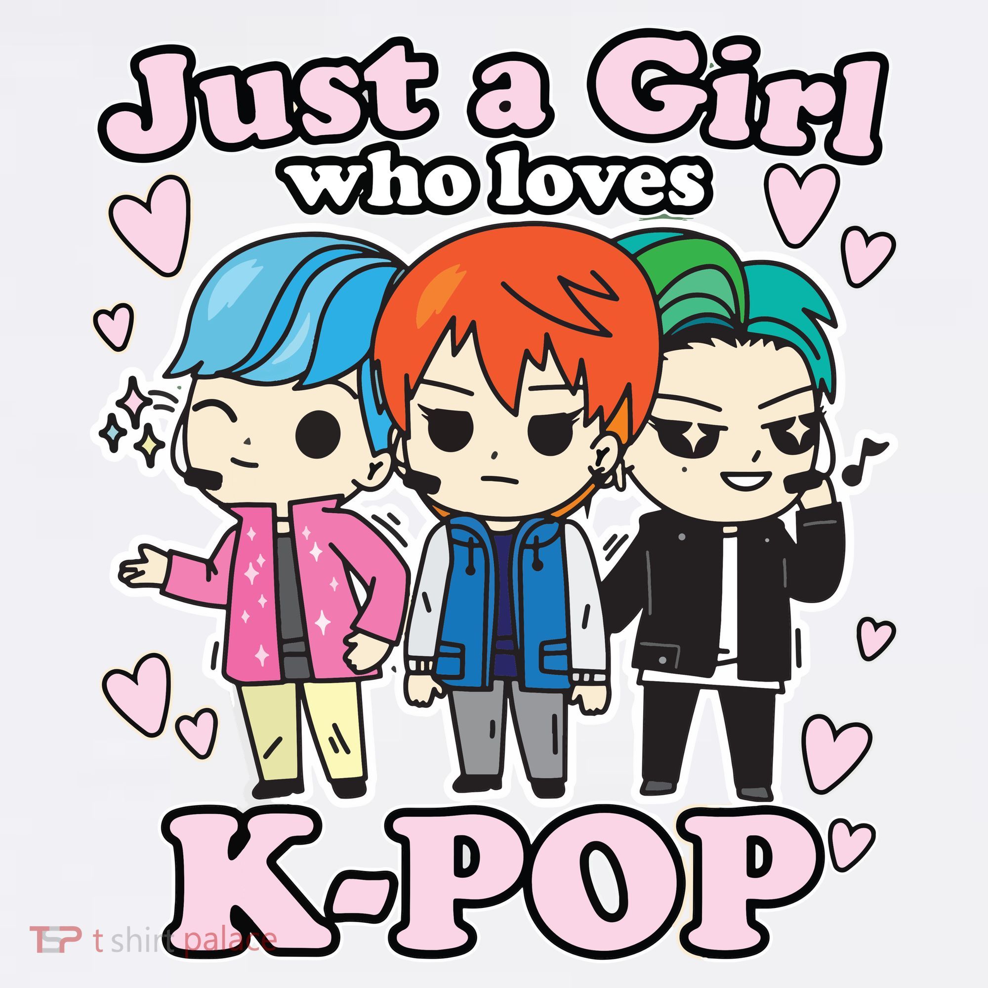 KPop Just A Girl Who Loves KPop Korean Pop Band Mousepad