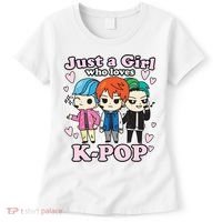 KPop Just A Girl Who Loves KPop Korean Pop Band Women's T-Shirt thumb 0
