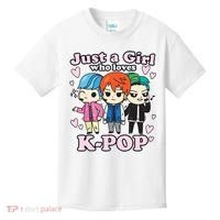 KPop Just A Girl Who Loves KPop Korean Pop Band Kids T-Shirt thumb 0