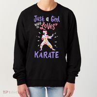 Karate Just A Girl Who Loves Karate Gift Women's Sweatshirt thumb 0