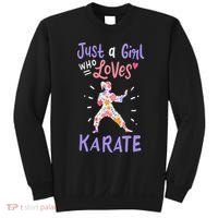 Karate Just A Girl Who Loves Karate Gift Sweatshirt thumb 0