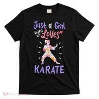 Karate Just A Girl Who Loves Karate Gift T-Shirt thumb 0