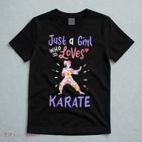 Karate Just A Girl Who Loves Karate Gift T-Shirt thumb 5