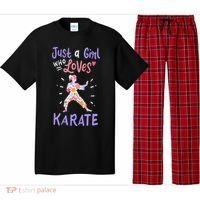 Karate Just A Girl Who Loves Karate Gift Pajama Set thumb 0