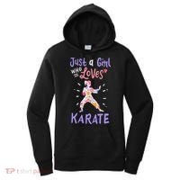 Karate Just A Girl Who Loves Karate Gift Women's Hoodie thumb 0