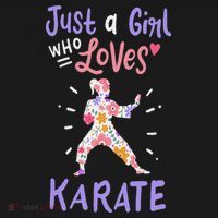 Karate Just A Girl Who Loves Karate Gift Women's Hoodie thumb 2