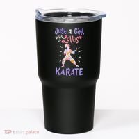 Karate Just A Girl Who Loves Karate Gift Tumbler thumb 0