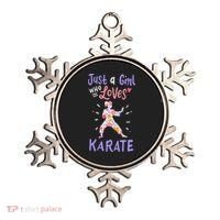 Karate Just A Girl Who Loves Karate Gift Ornament thumb 0