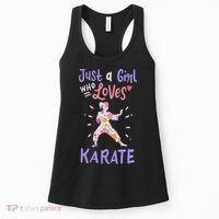 Karate Just A Girl Who Loves Karate Gift Women's Tank Top thumb 0