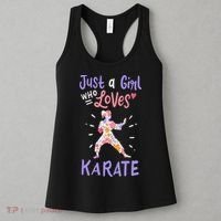 Karate Just A Girl Who Loves Karate Gift Women's Tank Top thumb 3