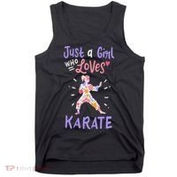 Karate Just A Girl Who Loves Karate Gift Tank Top thumb 0