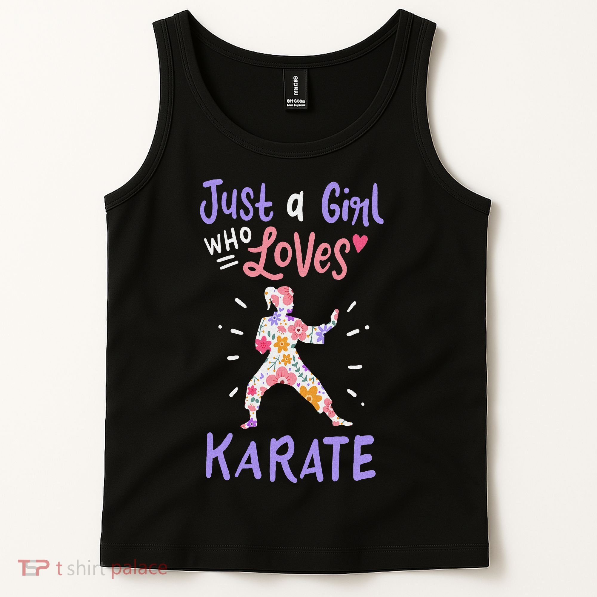 Karate Just A Girl Who Loves Karate Gift Tank Top