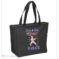 Karate Just A Girl Who Loves Karate Gift Tote Bag thumb 2