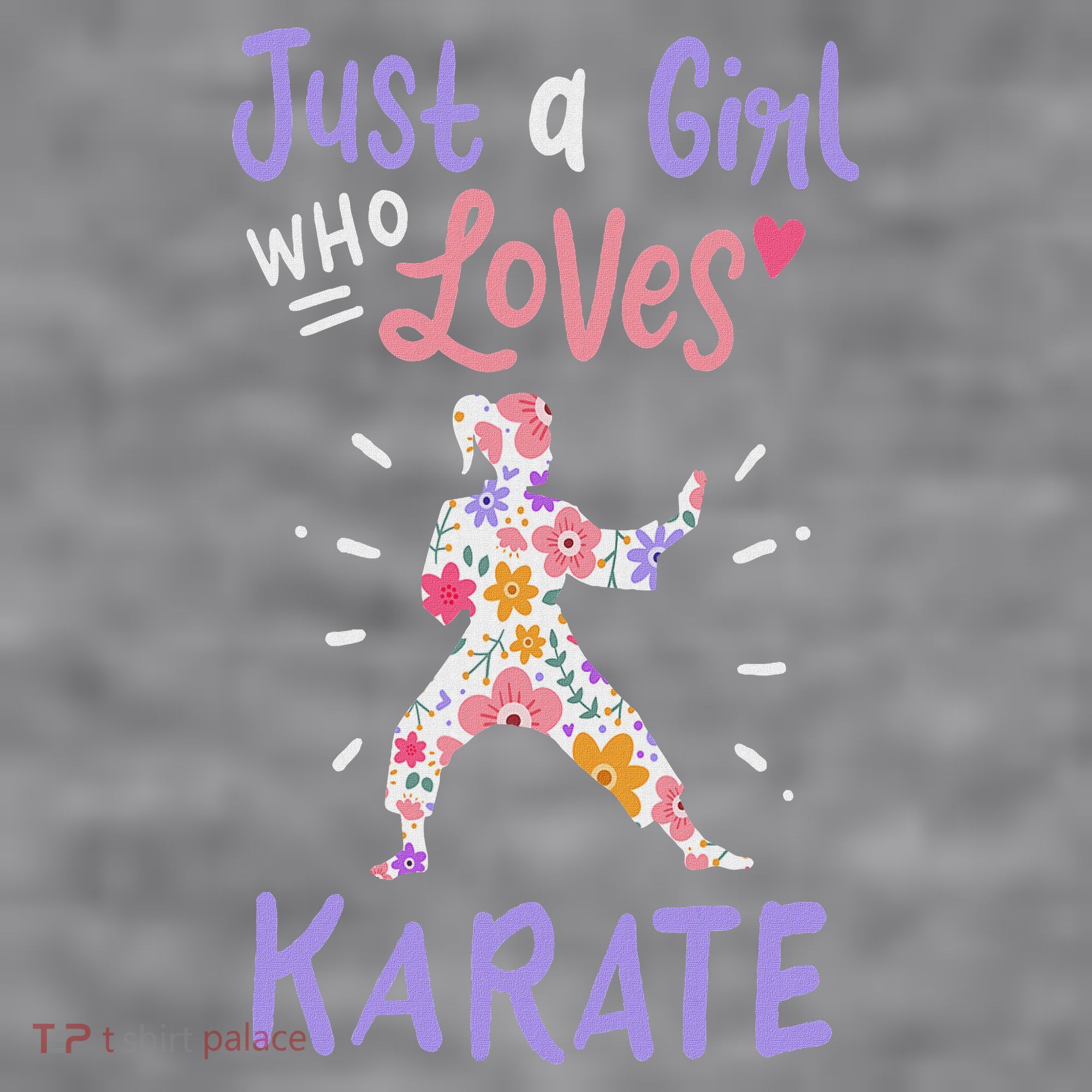 Karate Just A Girl Who Loves Karate Gift Women's Racerback Cropped Tank
