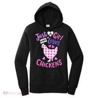 Just A Girl Who Loves Chickens Chicken Hen Love Cute Women's Hoodie thumb 0
