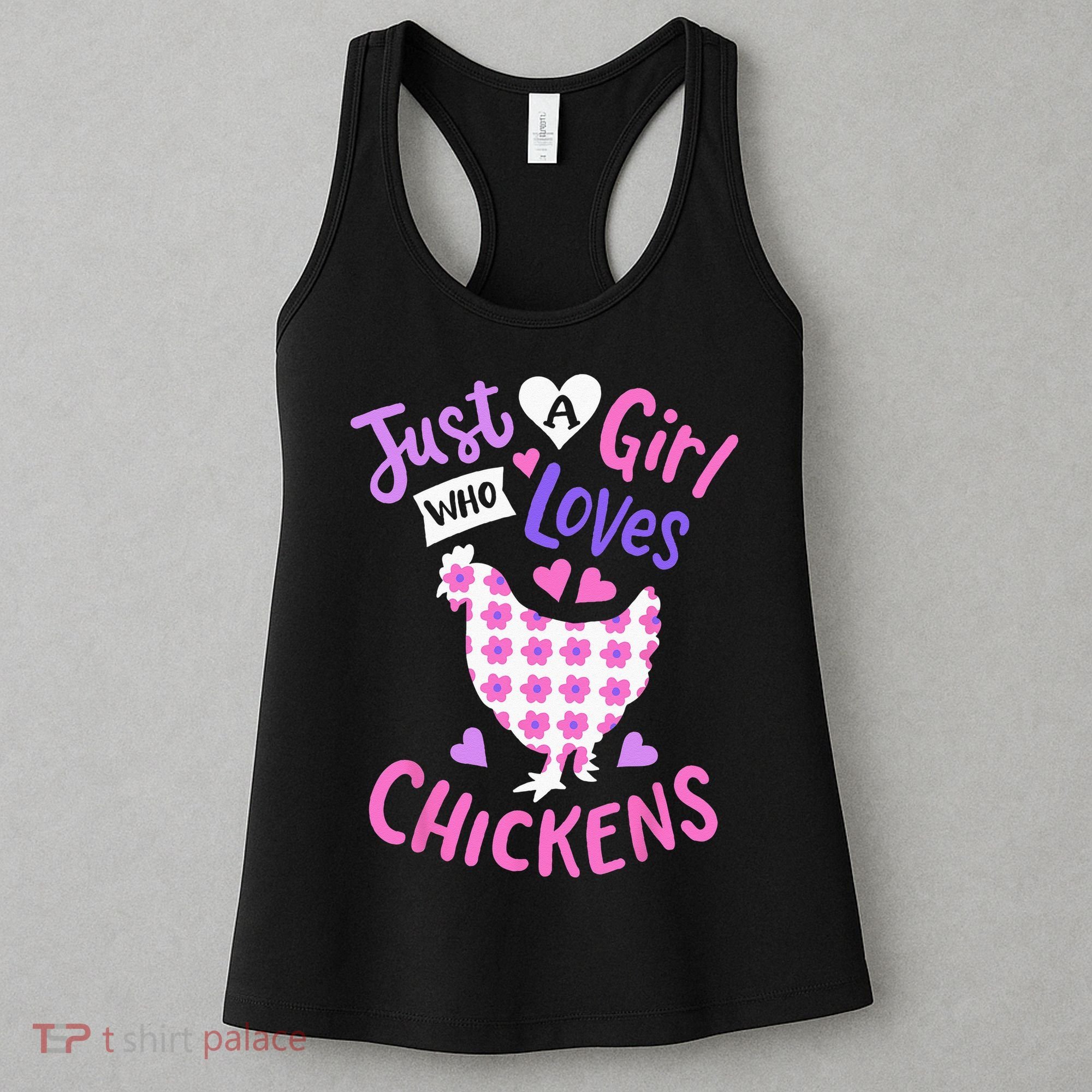 Just A Girl Who Loves Chickens Chicken Hen Love Cute Women's Tank Top