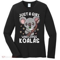 Koala Just A Girl Who Loves Koalas Women's Long Sleeve Shirt thumb 0