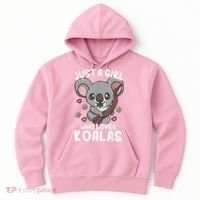 Koala Just A Girl Who Loves Koalas Hoodie thumb 0