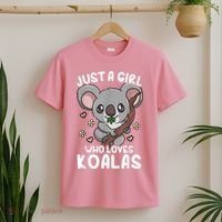 Koala Just A Girl Who Loves Koalas T-Shirt thumb 2