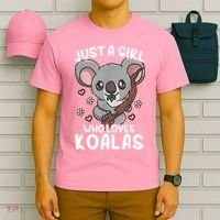 Koala Just A Girl Who Loves Koalas T-Shirt thumb 6