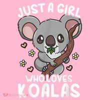 Koala Just A Girl Who Loves Koalas T-Shirt thumb 7
