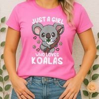 Koala Just A Girl Who Loves Koalas Women's T-Shirt thumb 2
