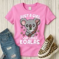 Koala Just A Girl Who Loves Koalas Women's T-Shirt thumb 3