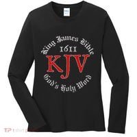 King James Bible 1611 Version GodS Holy Word Kjv Christian Women's Long Sleeve Shirt thumb 0