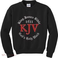 King James Bible 1611 Version GodS Holy Word Kjv Christian Kids Sweatshirt thumb 0