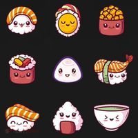 Kawaii Japanese Food Lover Women's Hoodie thumb 2
