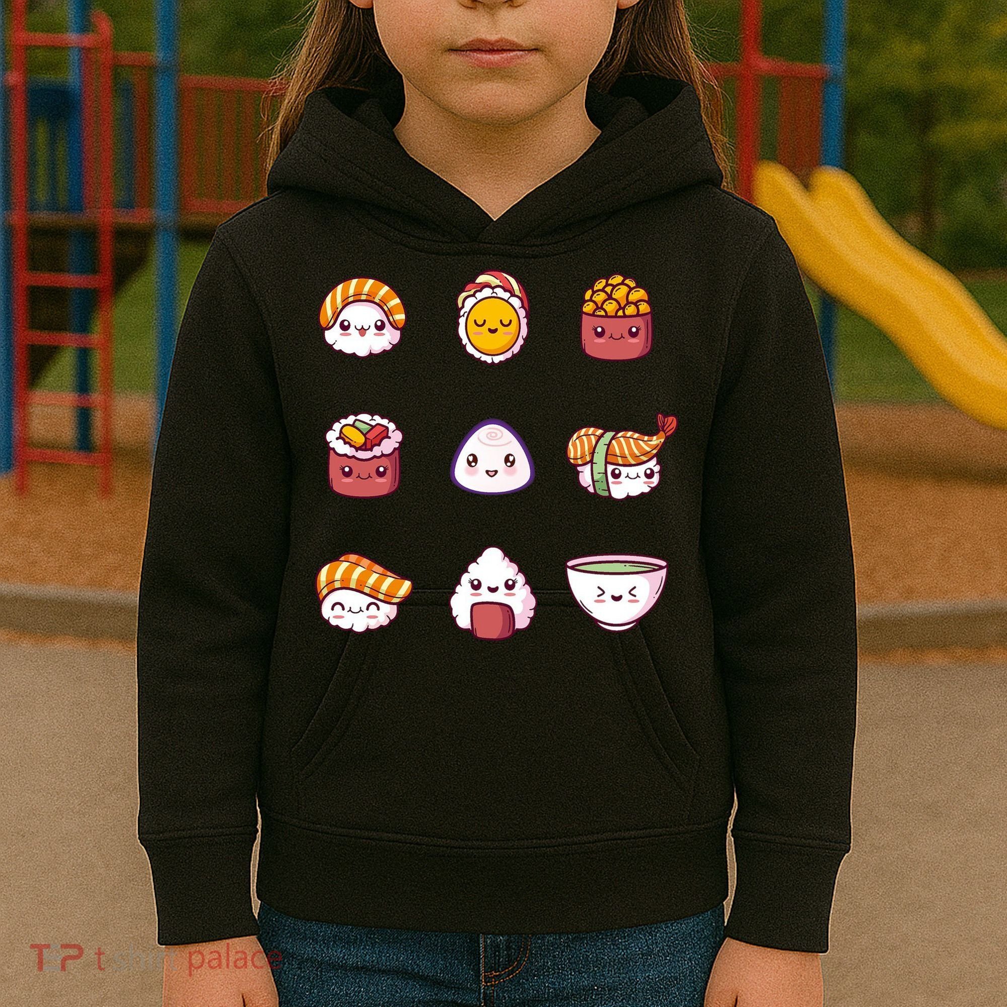 Kawaii Japanese Food Lover Kids Hoodie