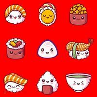 Kawaii Japanese Food Lover Santa Hat thumb 1