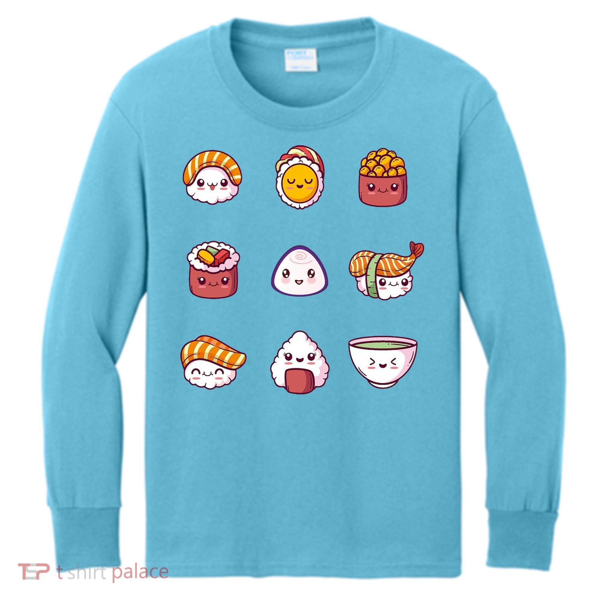 Kawaii Japanese Food Lover Kids Long Sleeve Shirt