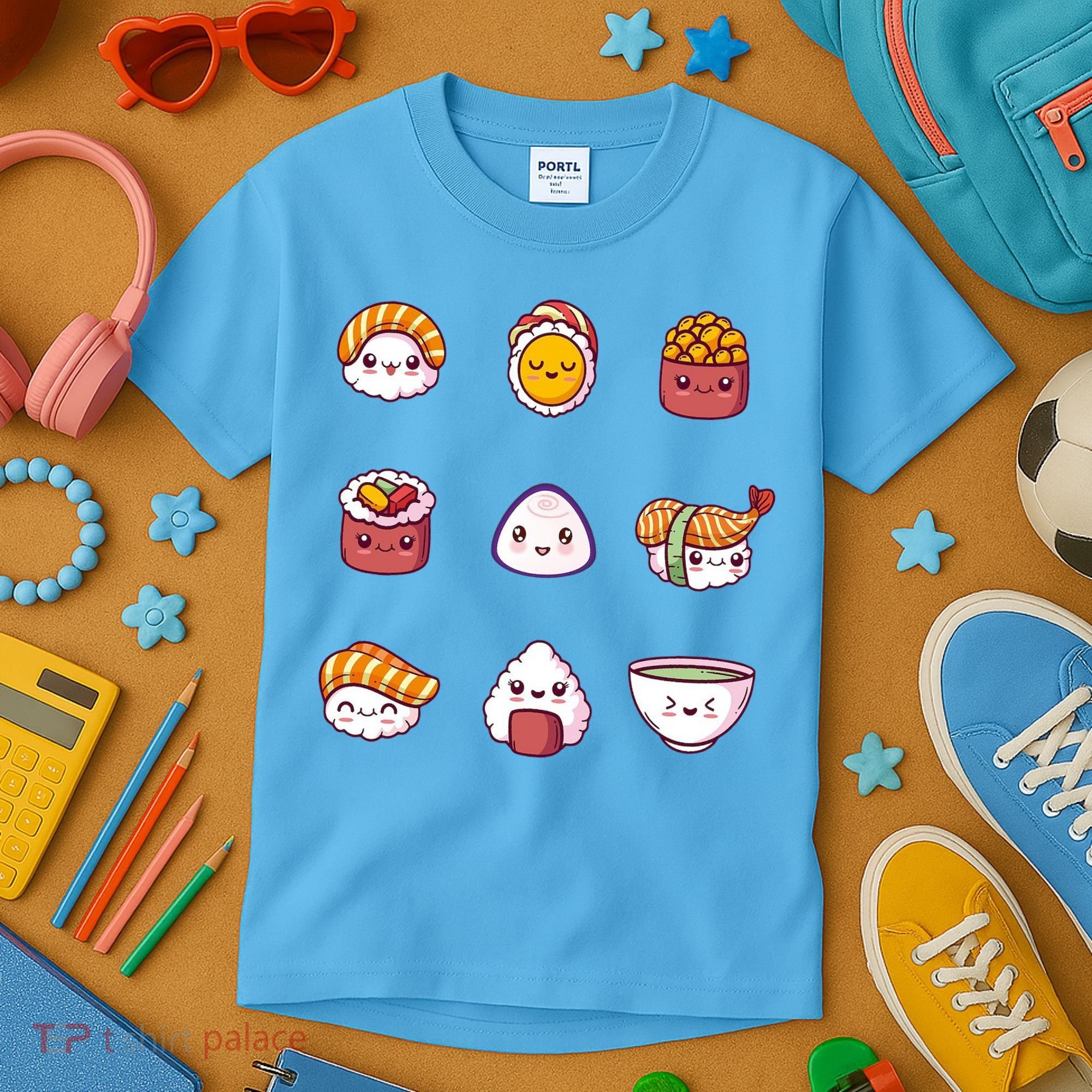 Kawaii Japanese Food Lover Kids T-Shirt