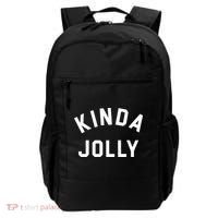 Kinda Jolly Funny Christmas Holiday Backpack thumb 0