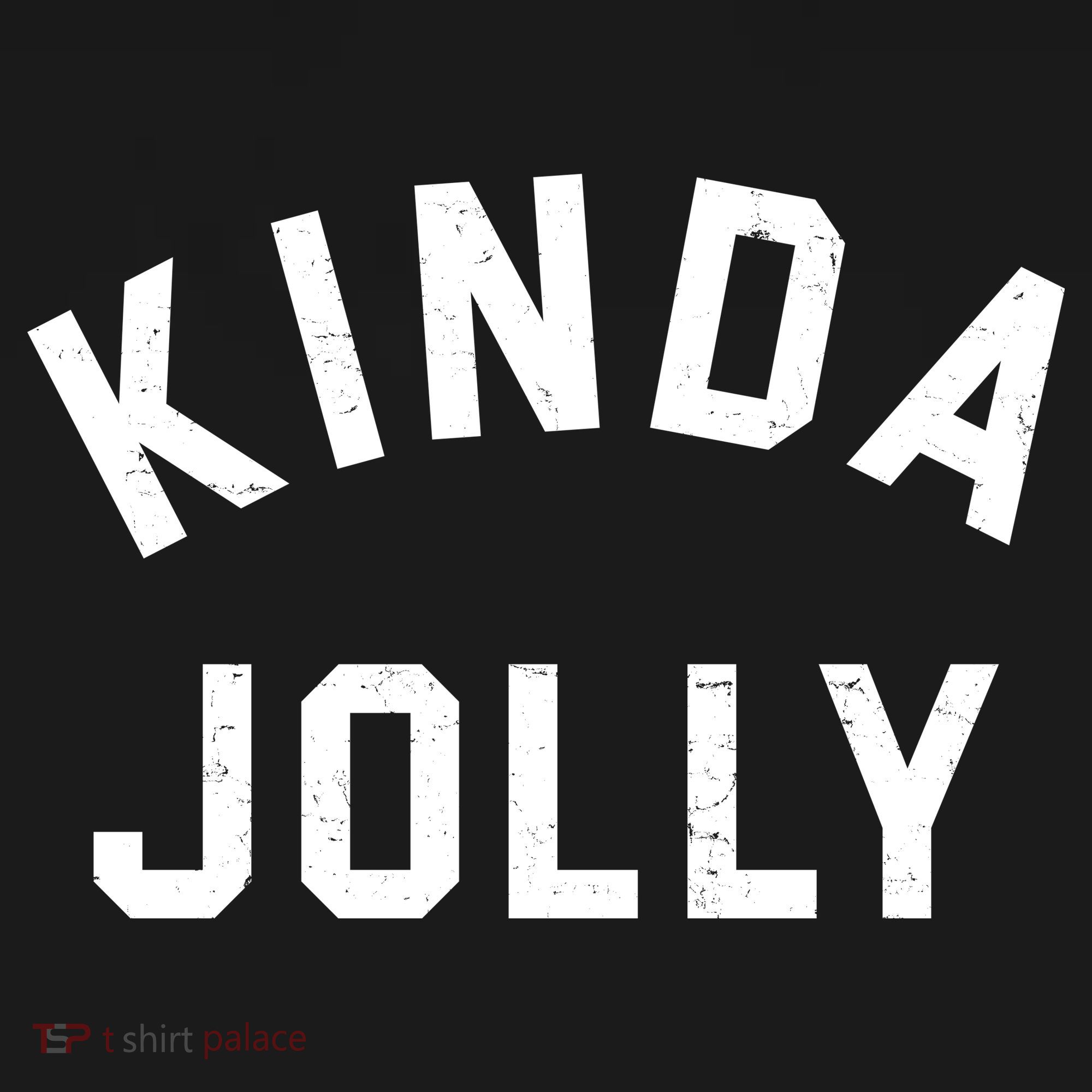 Kinda Jolly Funny Christmas Holiday Coaster