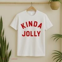 Kinda Jolly Funny Christmas Holiday T-Shirt thumb 2