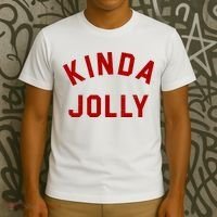 Kinda Jolly Funny Christmas Holiday T-Shirt thumb 3