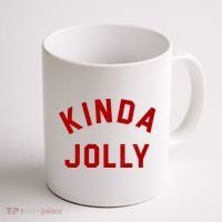 Kinda Jolly Funny Christmas Holiday Coffee Mug thumb 1