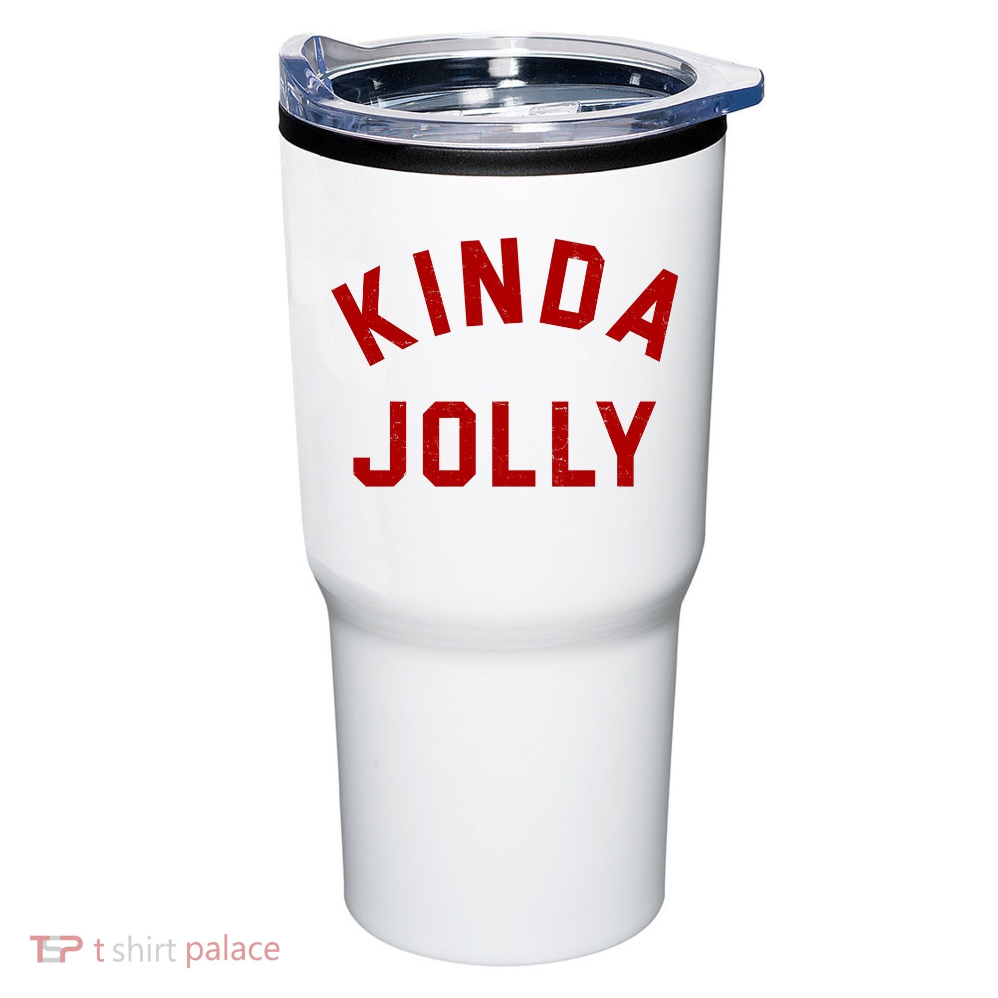 Kinda Jolly Funny Christmas Holiday Tumbler