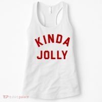 Kinda Jolly Funny Christmas Holiday Women's Tank Top thumb 0