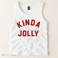 Kinda Jolly Funny Christmas Holiday Tank Top thumb 2