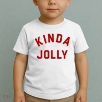 Kinda Jolly Funny Christmas Holiday Toddler T-Shirt thumb 2