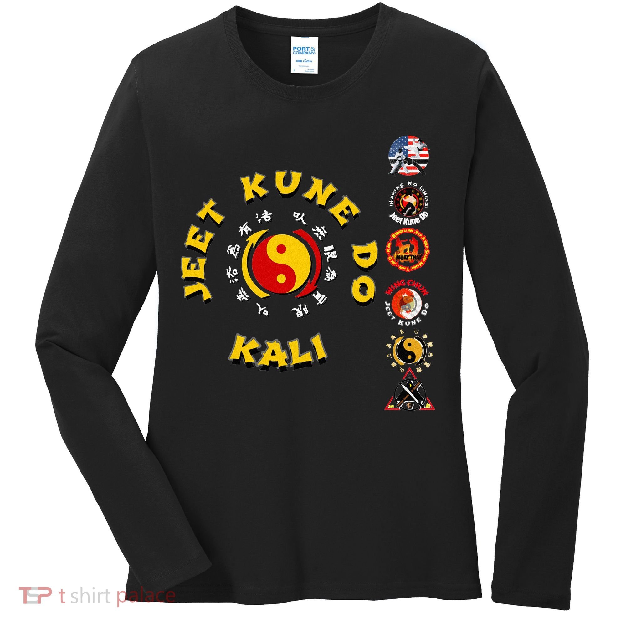 Karate JKD Jeet Kune Do Kali MMA Boxing MuayThai Women's Long Sleeve Shirt